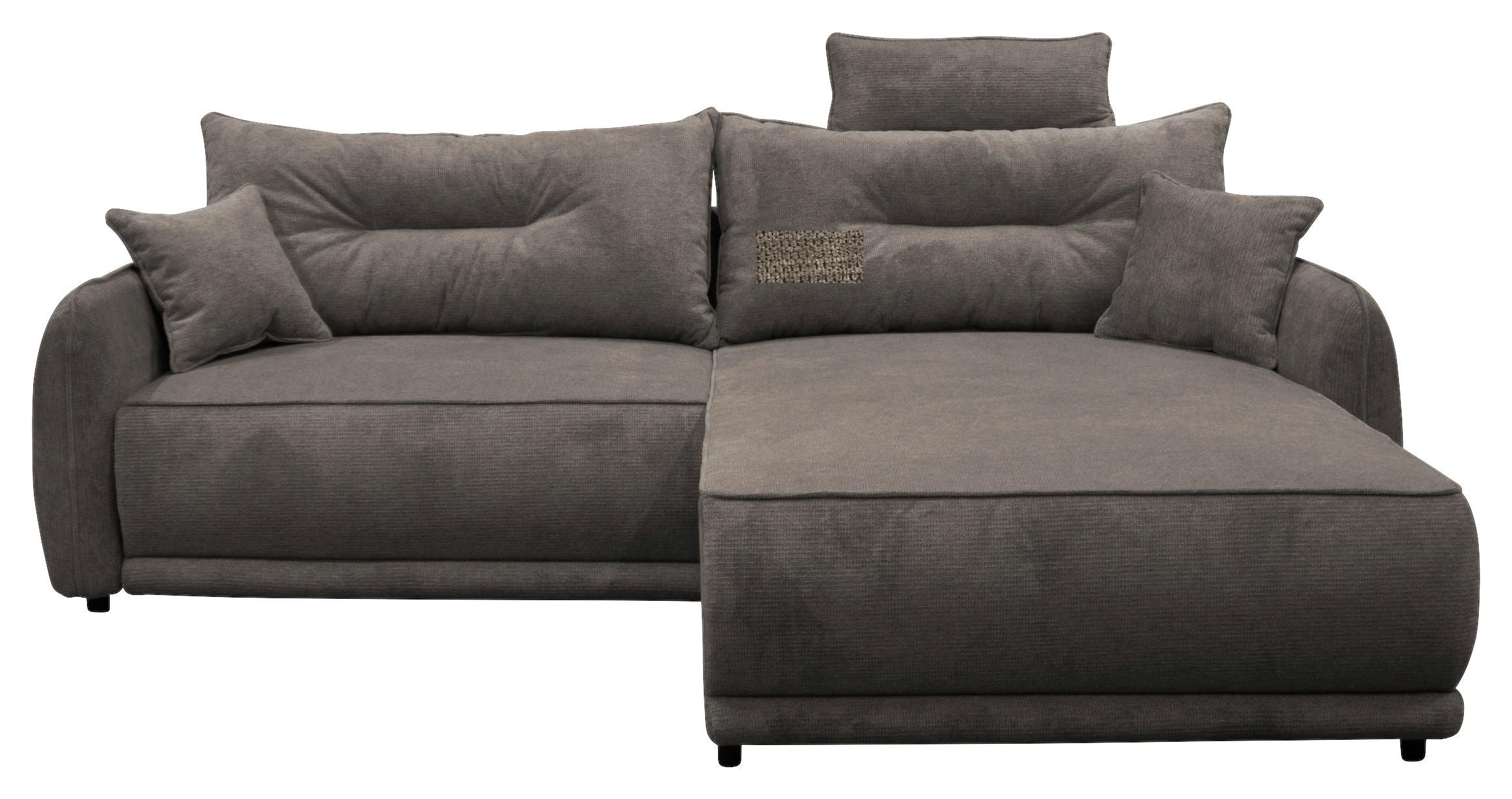 Ecksofa Fresh Dunkelgrau 264x195 cm - Dunkelgrau/Beige, Design, Textil (264/195cm) - MID.YOU