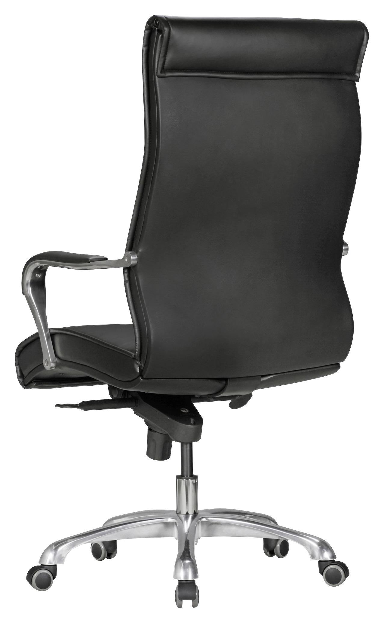 MID.YOU Chefsessel Bigboss Lederlook mit Armstützen + Wippfunktion