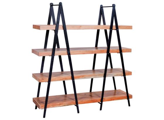 Standregal Celbridge B:140cm Akaziefarben - Schwarz/Akaziefarben, Basics, Holz/Metall (140/146/40cm) - Livetastic Standregal Celbridge B:140cm Akaziefarben - Schwarz/Akaziefarben, Basics, Holz/Metall (140/146/40cm) - Livetastic