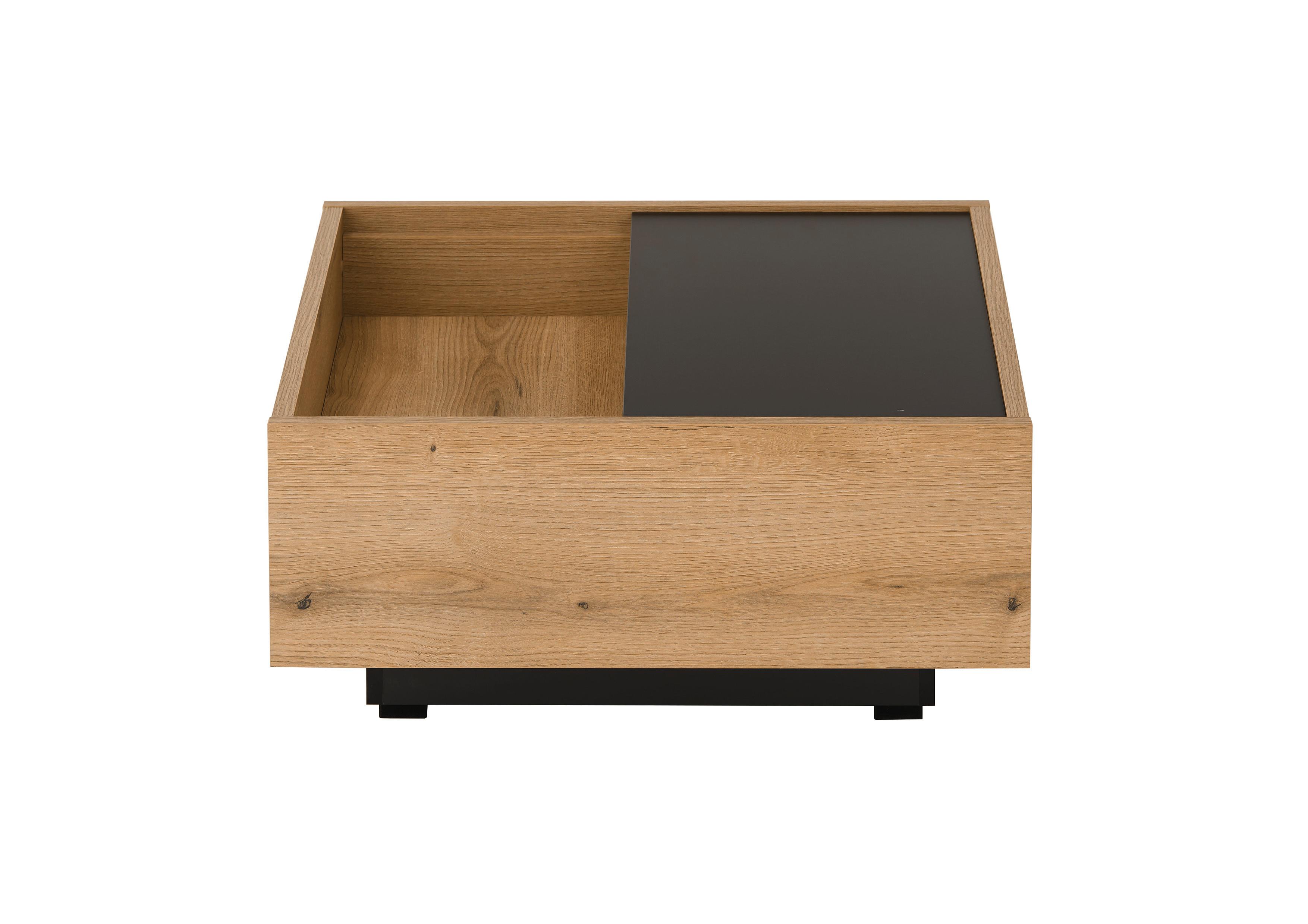 Couchtisch Soleto Graphit-/Eichefarben B: 76cm - Eichefarben/Graphitfarben, Design, Holzwerkstoff (76/35/75cm) - MID.YOU