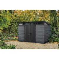 ZÁHRADNÝ DOMČEK CORTINA 2.0 11X7 - tmavosivá, plast (342/218/226cm)