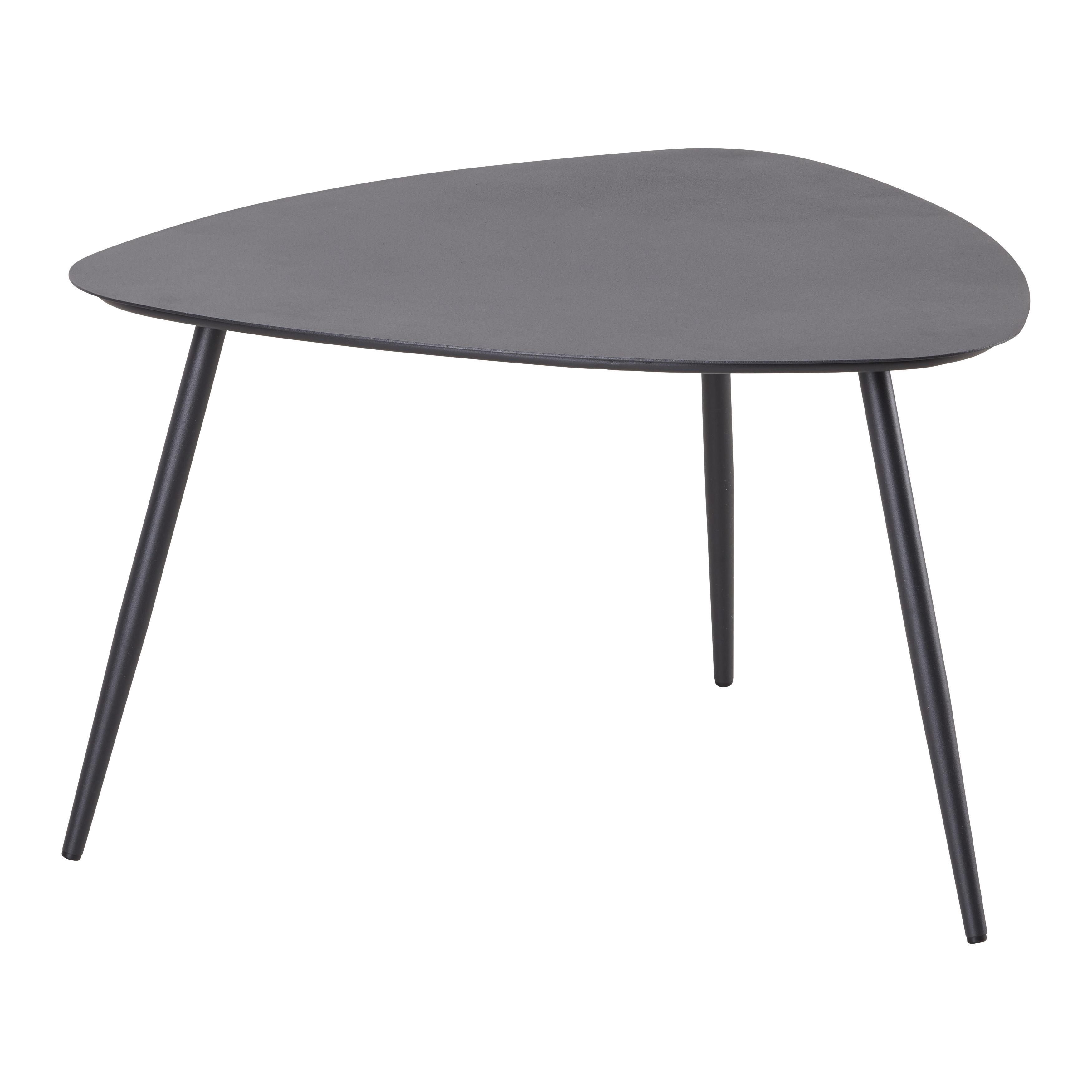 KONFERENČNÍ STOLEK FINE ČERNÁ - černá/tmavě šedá, Moderní, kov (56/35,5/57,5cm) - Mömax