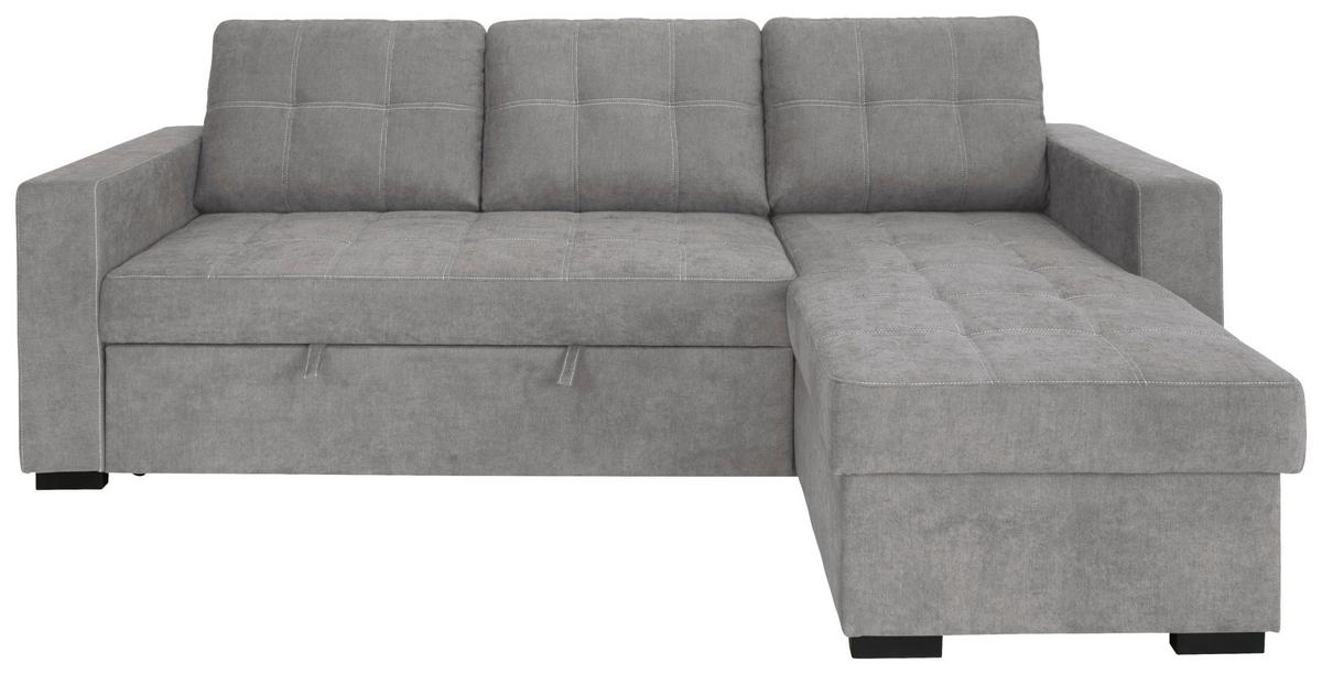 Sedací souprava TURIN, světle šedá - černá/světle šedá, Design, kov/dřevo (239/87/160cm)