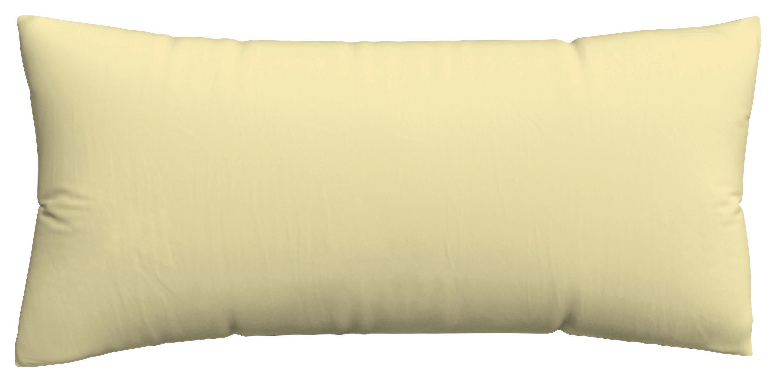 Kissenbezug Knitted 40x80 cm Jersey Gelb - Gelb, Basics, Textil (40/80cm) - Schlafgut