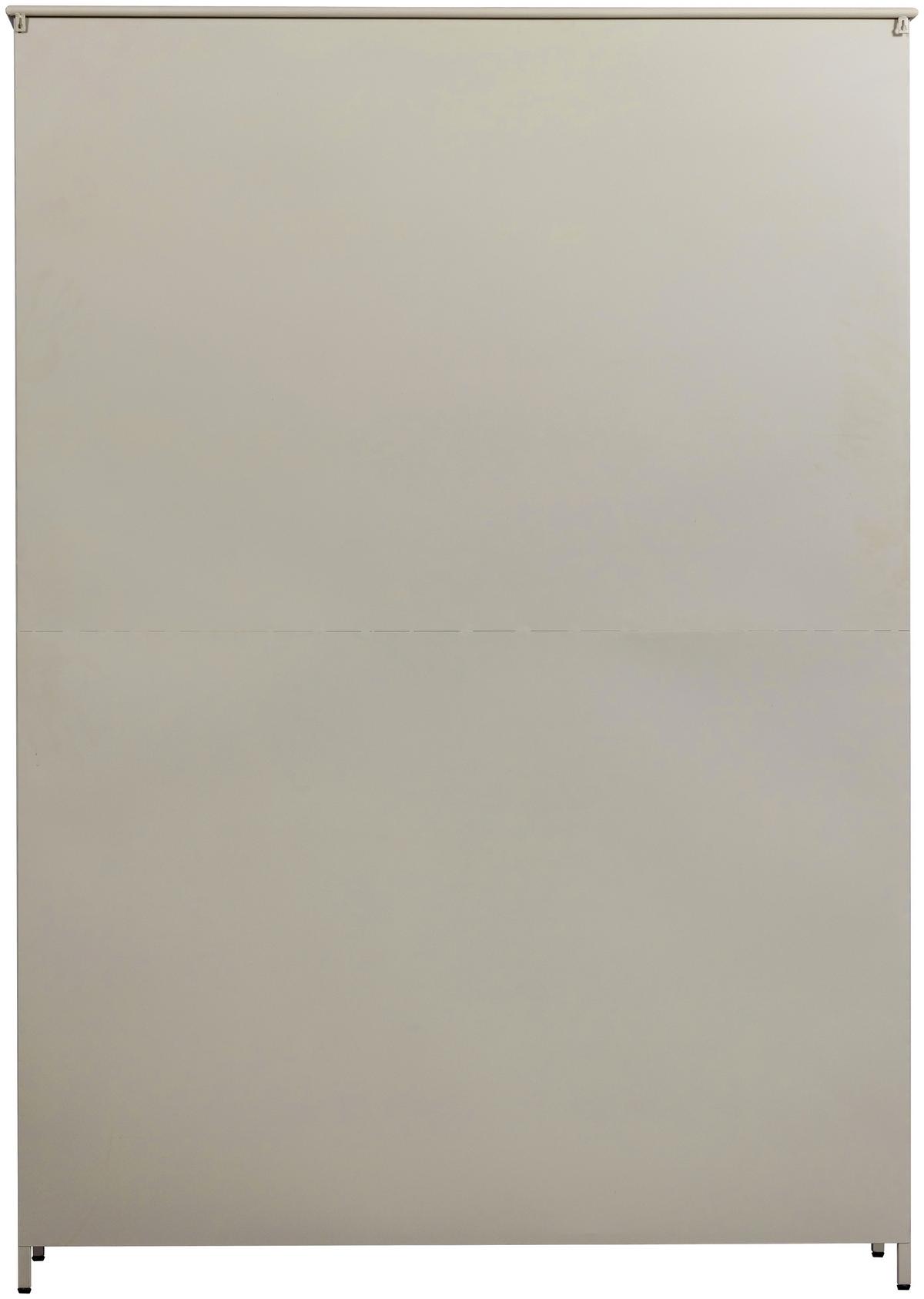 Vitrine Exhibit Sandfarben B: 140 Cm - Sandfarben, Design, Glas/Metall (140/200/40cm) - Livetastic