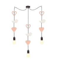 Kinderhängeleuchte 33-28488 Trio Hhh - Pink/Weiß, Basics, Holzwerkstoff/Metall (100/15/100cm)