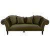 3-sitzer-sofa Cupido - Schwarz/Olivgrün, Design, Textil (242/91/104cm) - MID.YOU