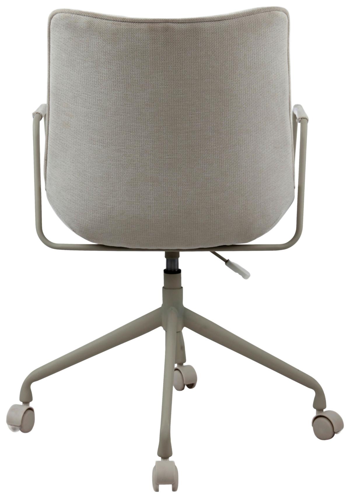 OTOČNÁ STOLIČKA LOUIS - béžová, Modern, kov/textil (57/90-100/63cm) - Mömax