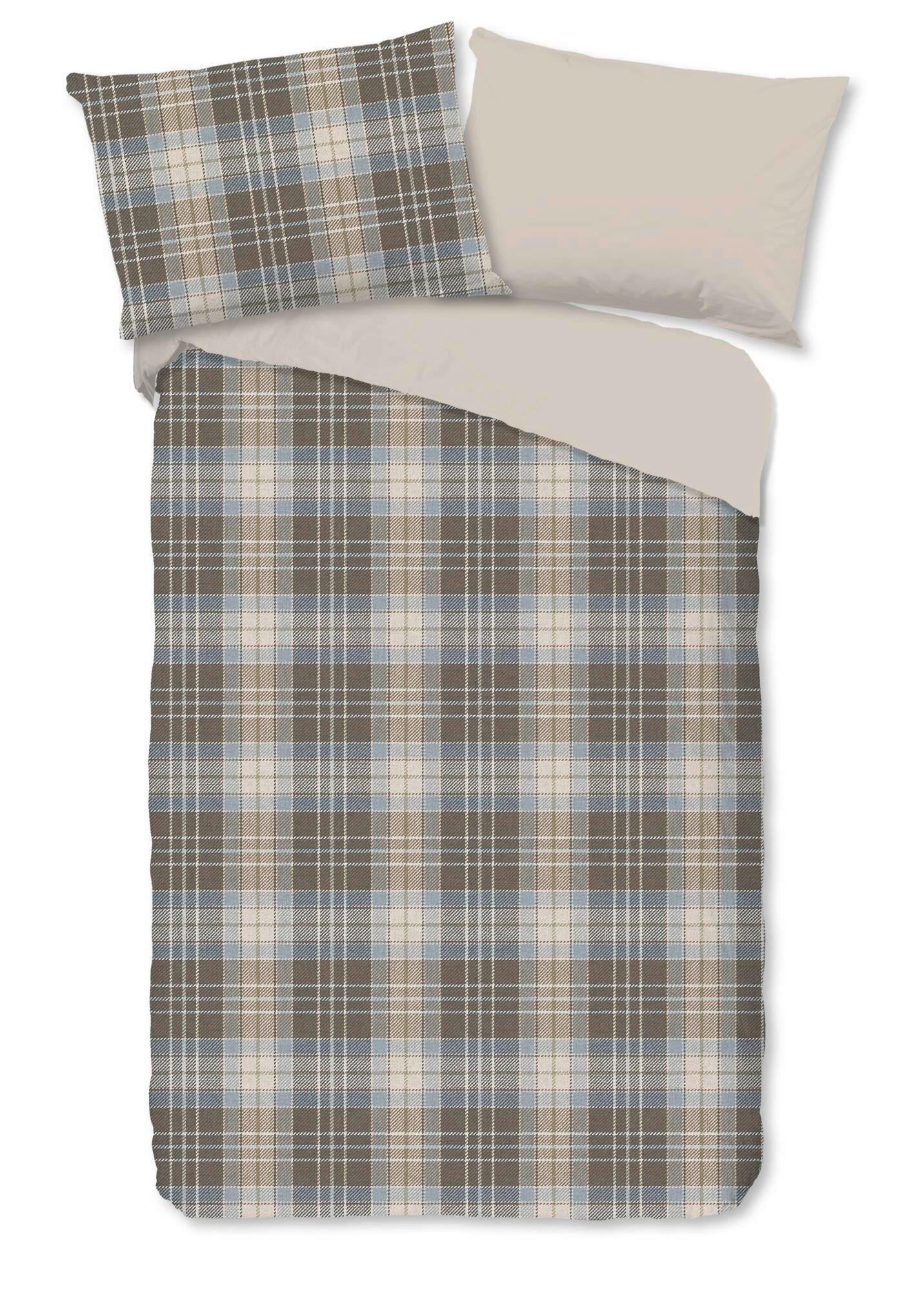 BETTWÄSCHE CAMBRIDGE - Blau/Perlmutt, Basics, Textil (140/200cm)