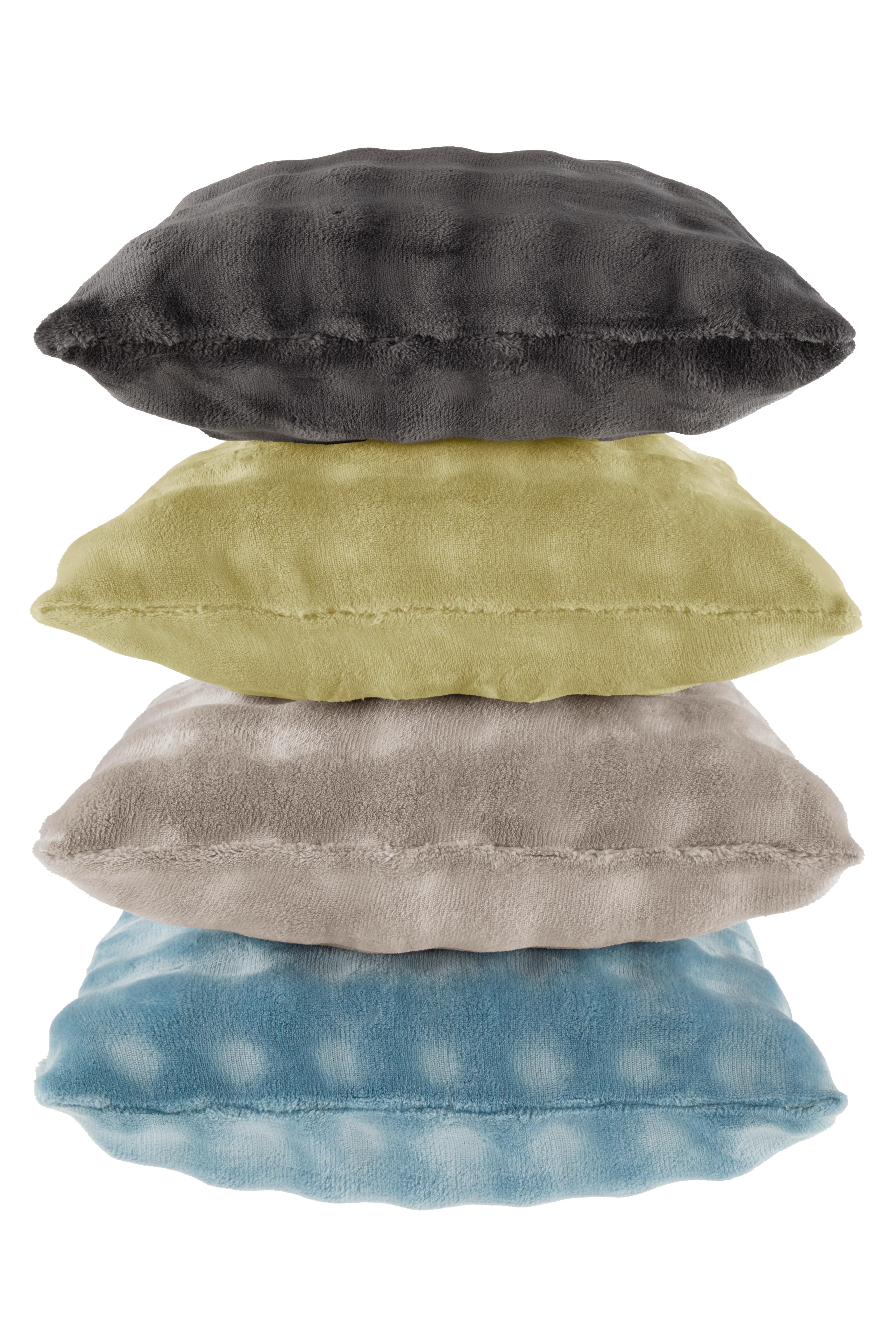 Zierkissen Elisabetha - Anthrazit, MODERN, Textil (45/45cm) - Luca Bessoni