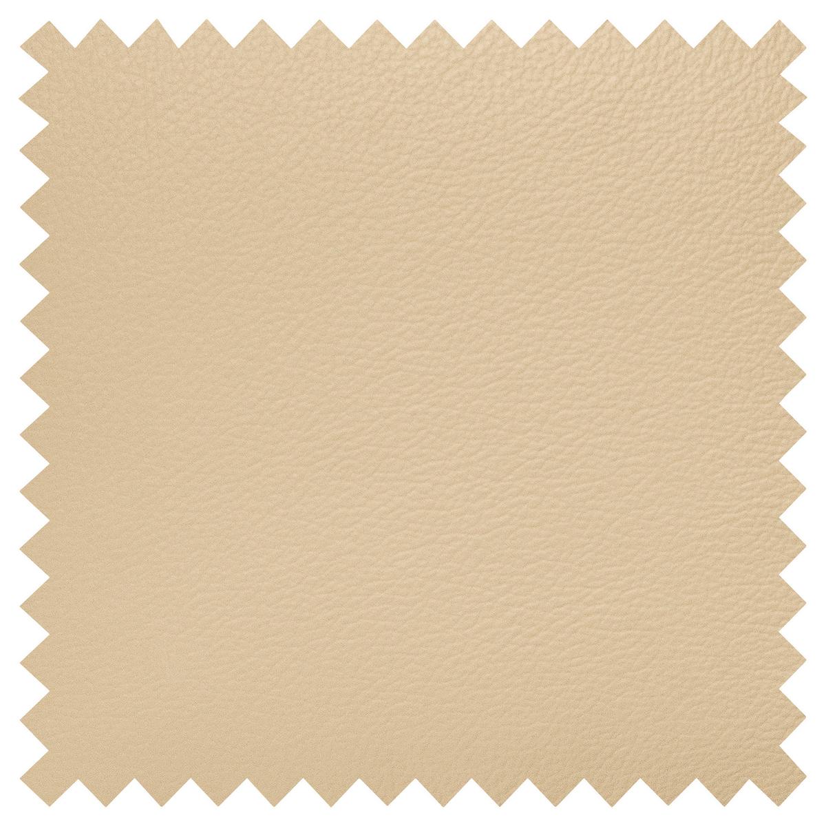 Ecksofa Tilo Beige S: 168 cm - Beige/Schwarz, Design, Leder/Textil (168/227cm) - Livetastic