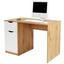 Schreibtisch West 1 - Eichefarben/Weiß, MODERN, Holzwerkstoff (116,4/76/60cm)