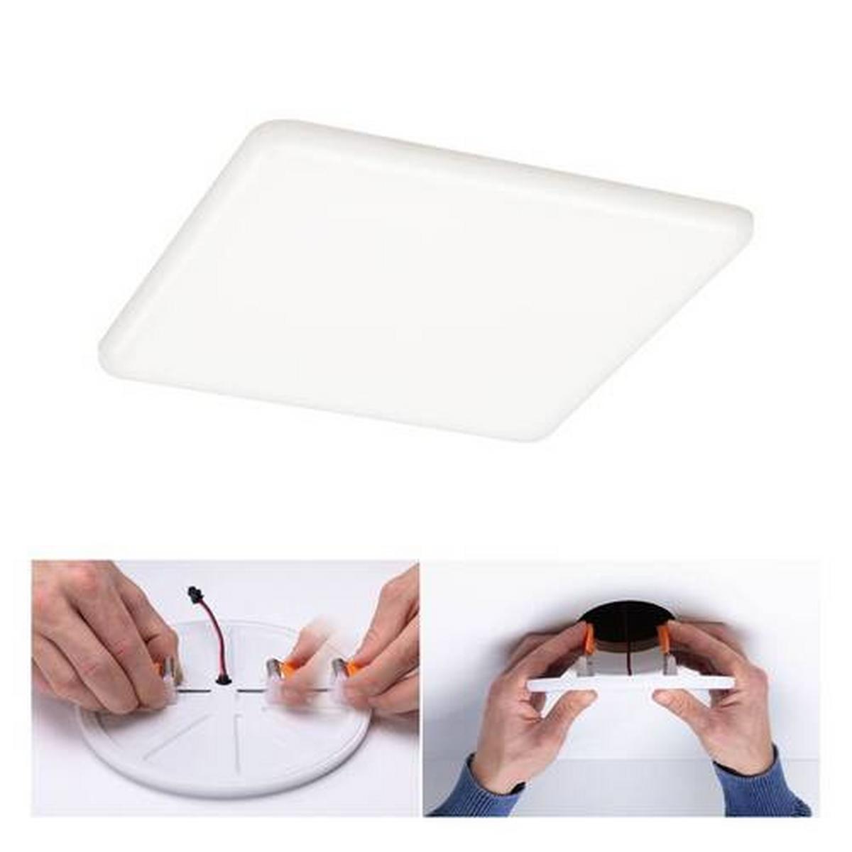 LED-Paneel L: 18,5 cm dimmbar - Basics, Kunststoff (18,5/18,5/1cm) - Paulmann