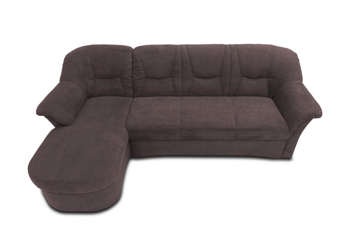 Ecksofa Sarafina Greige Mikrofaser - Greige/Schwarz, KONVENTIONELL, Textil (146/232cm) - MID.YOU