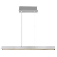 Hochvoltleuchte 230V, Opal/Alufarben - Opal/Alufarben, Design, Kunststoff/Metall (95-150/7,5/80-150cm) - Globo