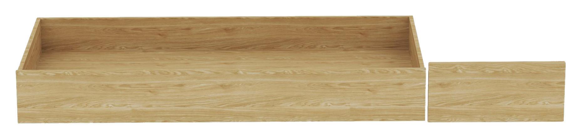 Vysouvací Díl Pod Postel Unit - barvy dubu, Konvenční, kompozitní dřevo (149,5/21/68,5cm) - Ondega