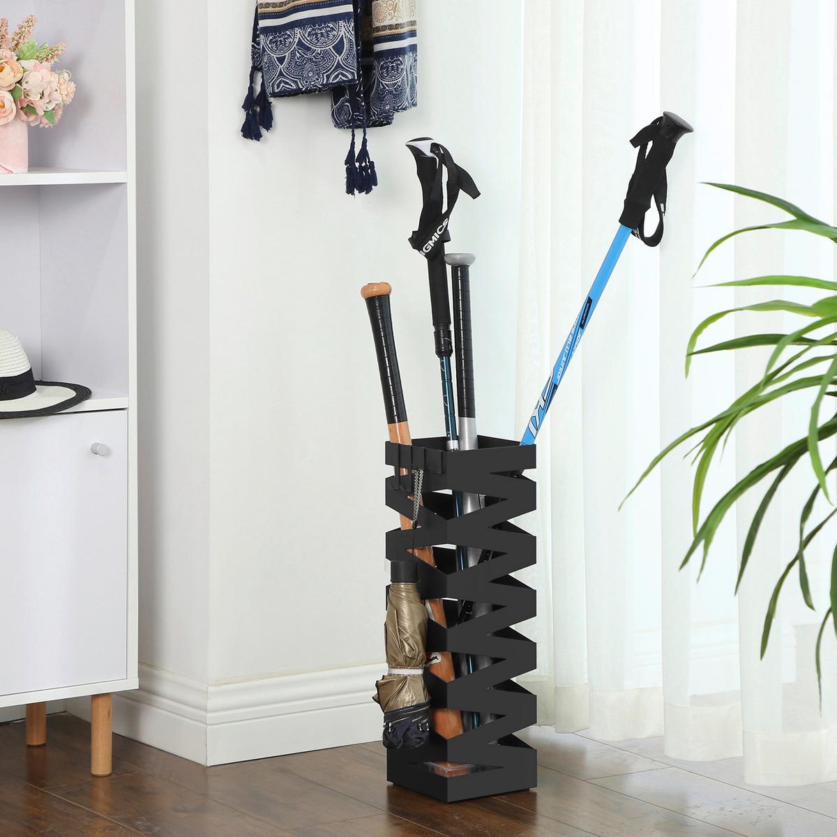 STOJAN NA DÁŽDNIKY TYP: LUC16B - čierna, Trend, kov (15.5/49/15.5cm) - Boxxx