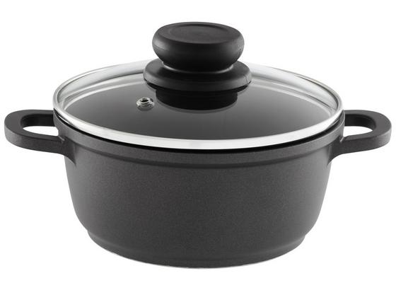 Hrnec Alesso - černá/čiré, kov/umělá hmota (16/7,5cm) - Modern Living Hrnec Alesso - černá/čiré, kov/umělá hmota (16/7,5cm) - Modern Living
