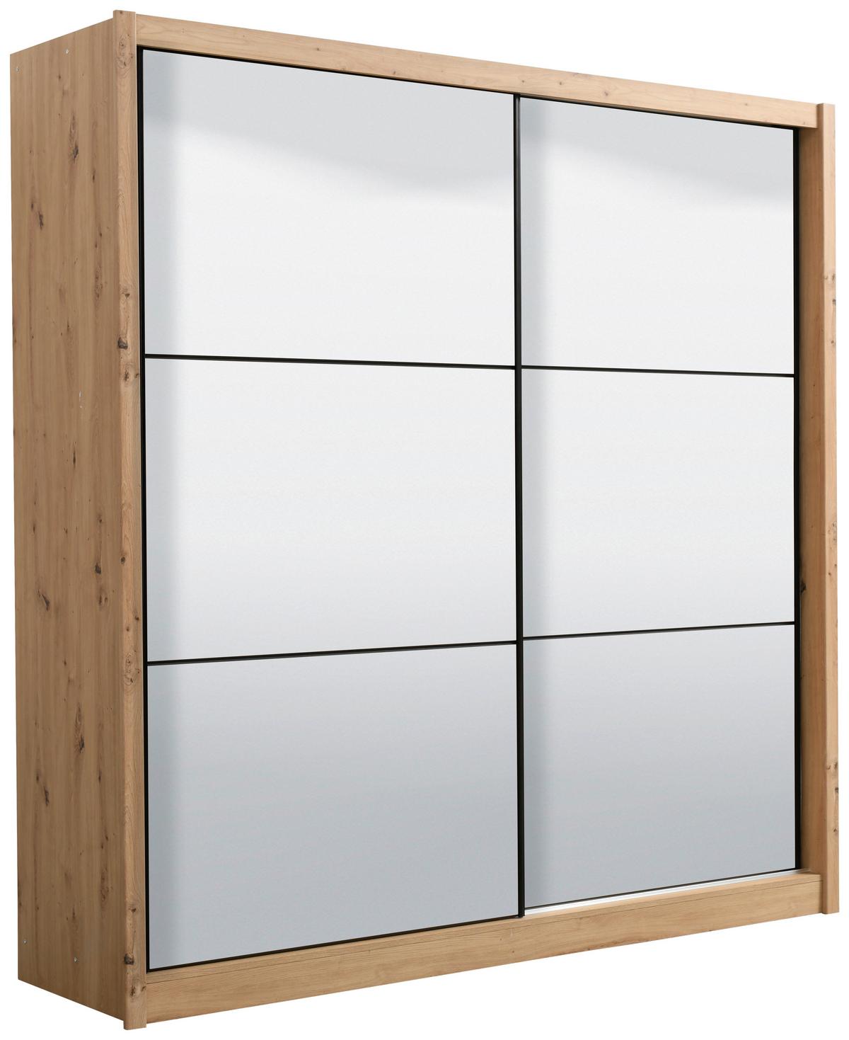 Tolóajtós Szekrény Navara 213/215,5 Cm - Artisan tölgy, Basics (213/215,5/60,5cm)