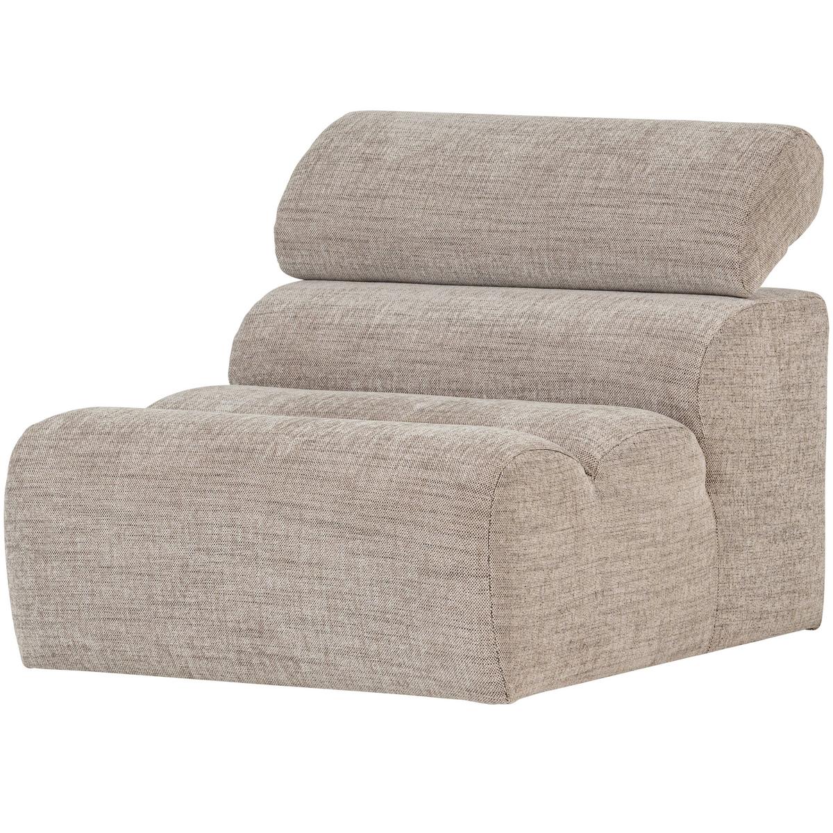 Sofaelement Novi Naturfarben B: 82cm - Schwarz/Naturfarben, Design, Textil (82/86/113cm) - Livetastic