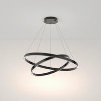 Pendelleuchte Rim - Schwarz, Trend, Metall (80/120cm) - MAYTONI