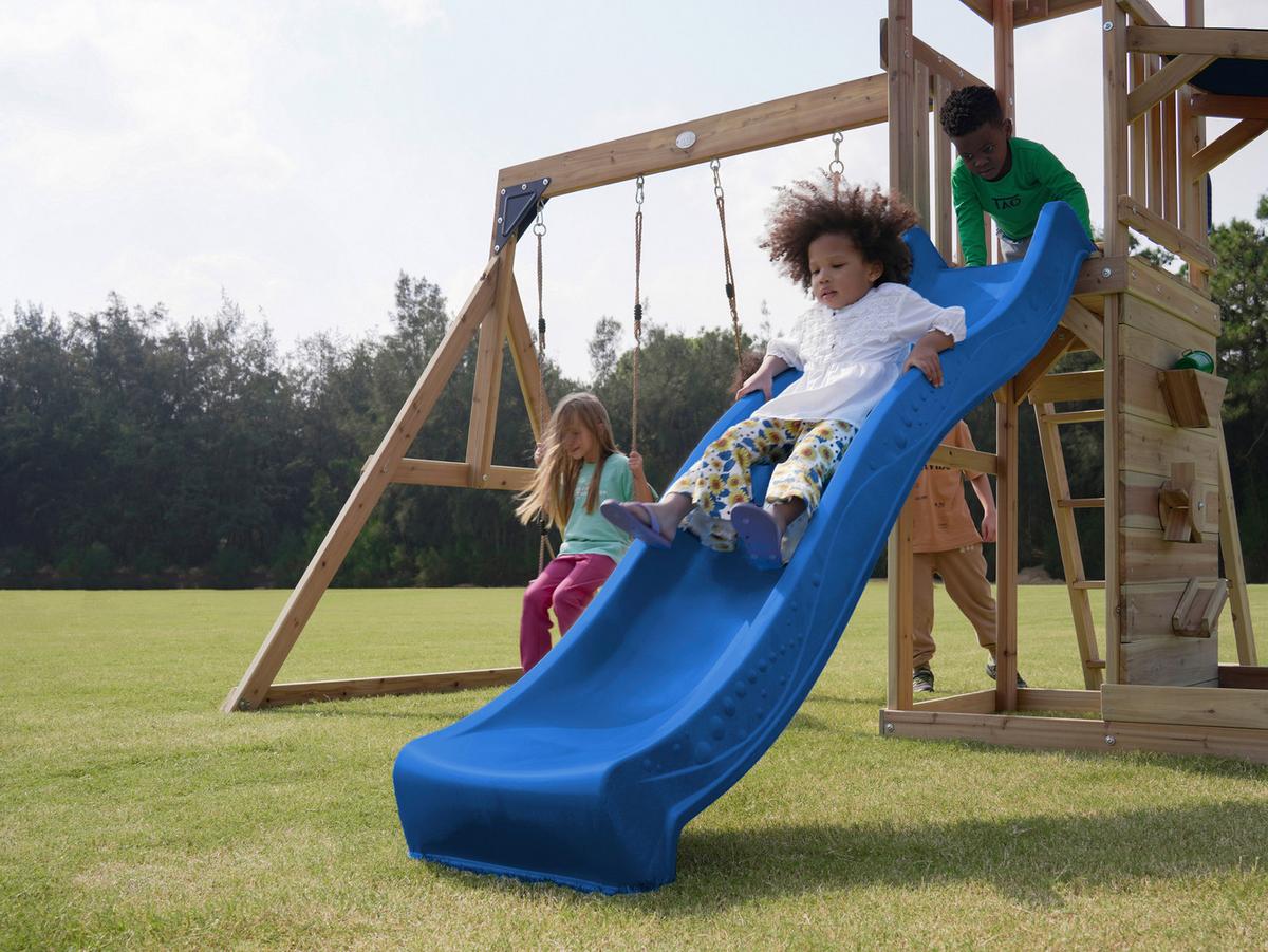 Spielturm A030.502.00 - Blau/Braun, KONVENTIONELL, Holz (345/270/336cm) - Ambia Garden