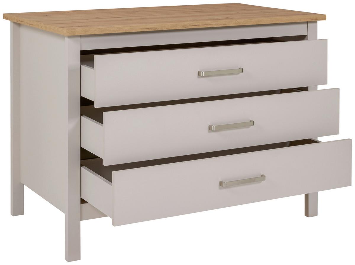 Kücheninsel Sardegna - Kaschmir/Eiche Artisan, ROMANTIK / LANDHAUS, Holzwerkstoff (124/91,5/75cm)