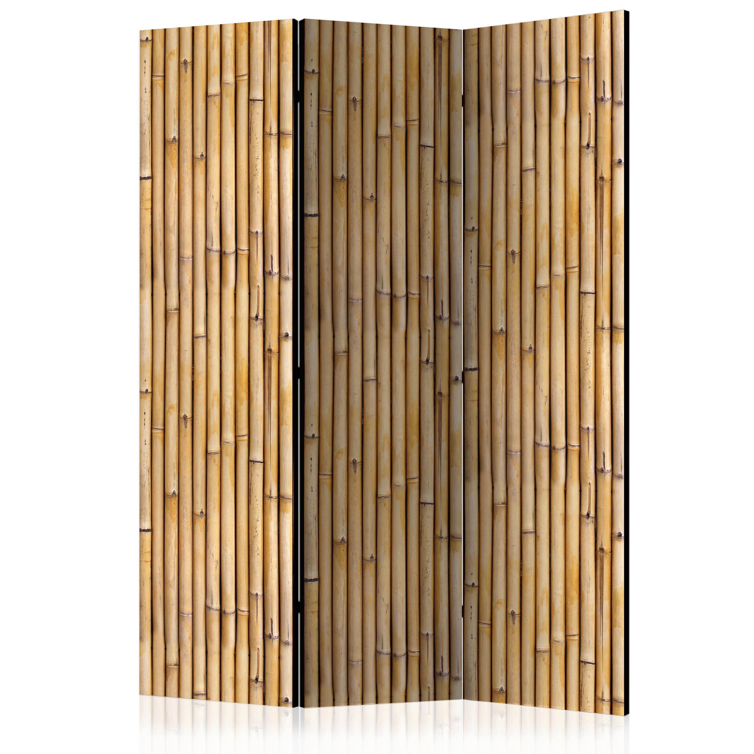 PARAVENT Braun Beige B: 135 cm - Beige/Braun, Basics, Holz/Textil (135/172/3cm) - artgeist