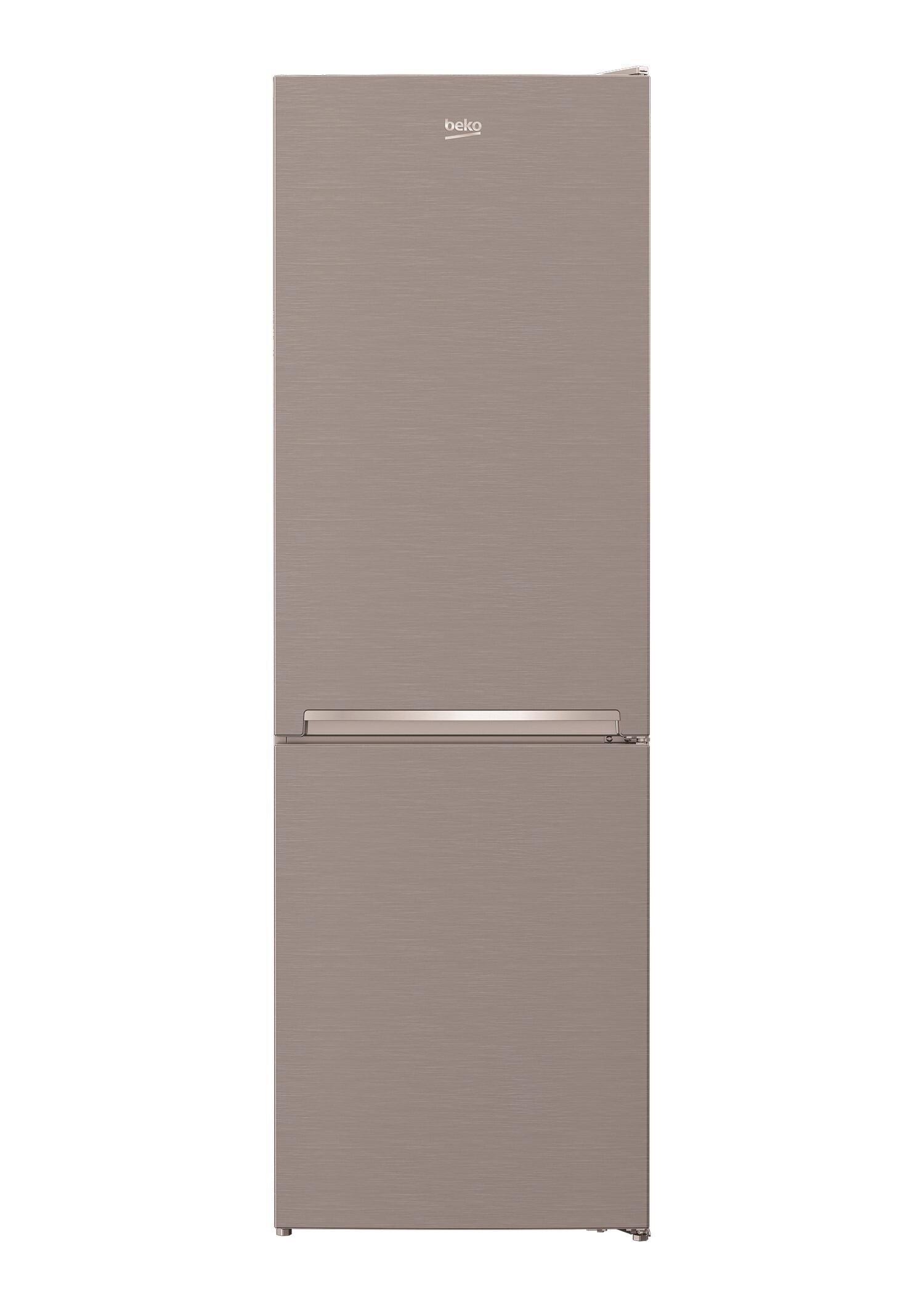 Kühl-Gefrier-Kombination Rcsa366k40xbn - Edelstahlfarben, Basics, Kunststoff/Metall (59,5/185,2/67cm) - Beko