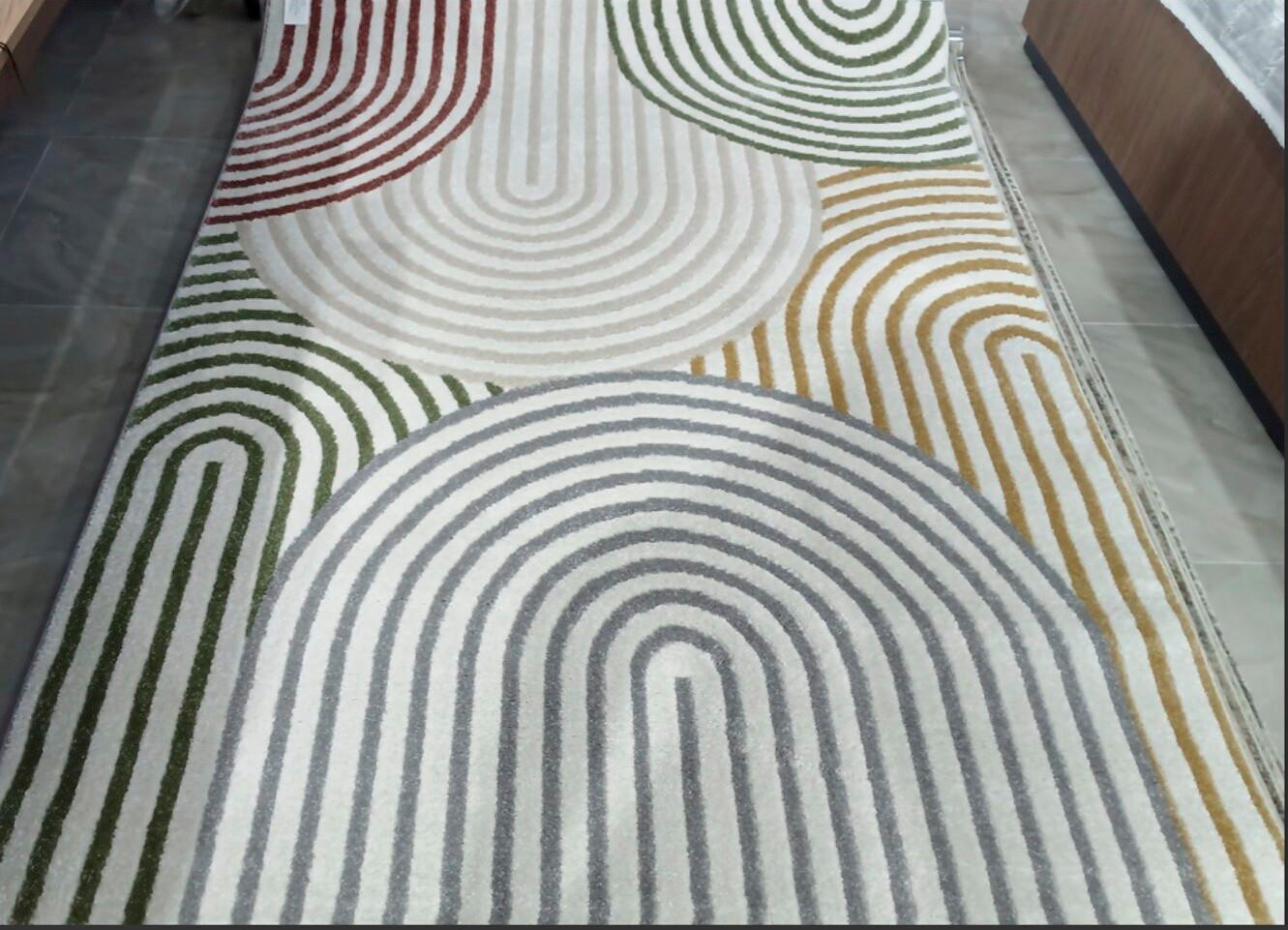 TKANÝ KOBEREC RINGO - krémová/vícebarevná, Konvenční, textil (120/170cm) - Mömax