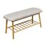 Sitzbank Hagen 90cm Grau/bambus - Naturfarben/Grau, MODERN, Holz/Textil (90/44/34cm) - Ombra Sitzbank Hagen 90cm Grau/bambus - Naturfarben/Grau, MODERN, Holz/Textil (90/44/34cm) - Ombra