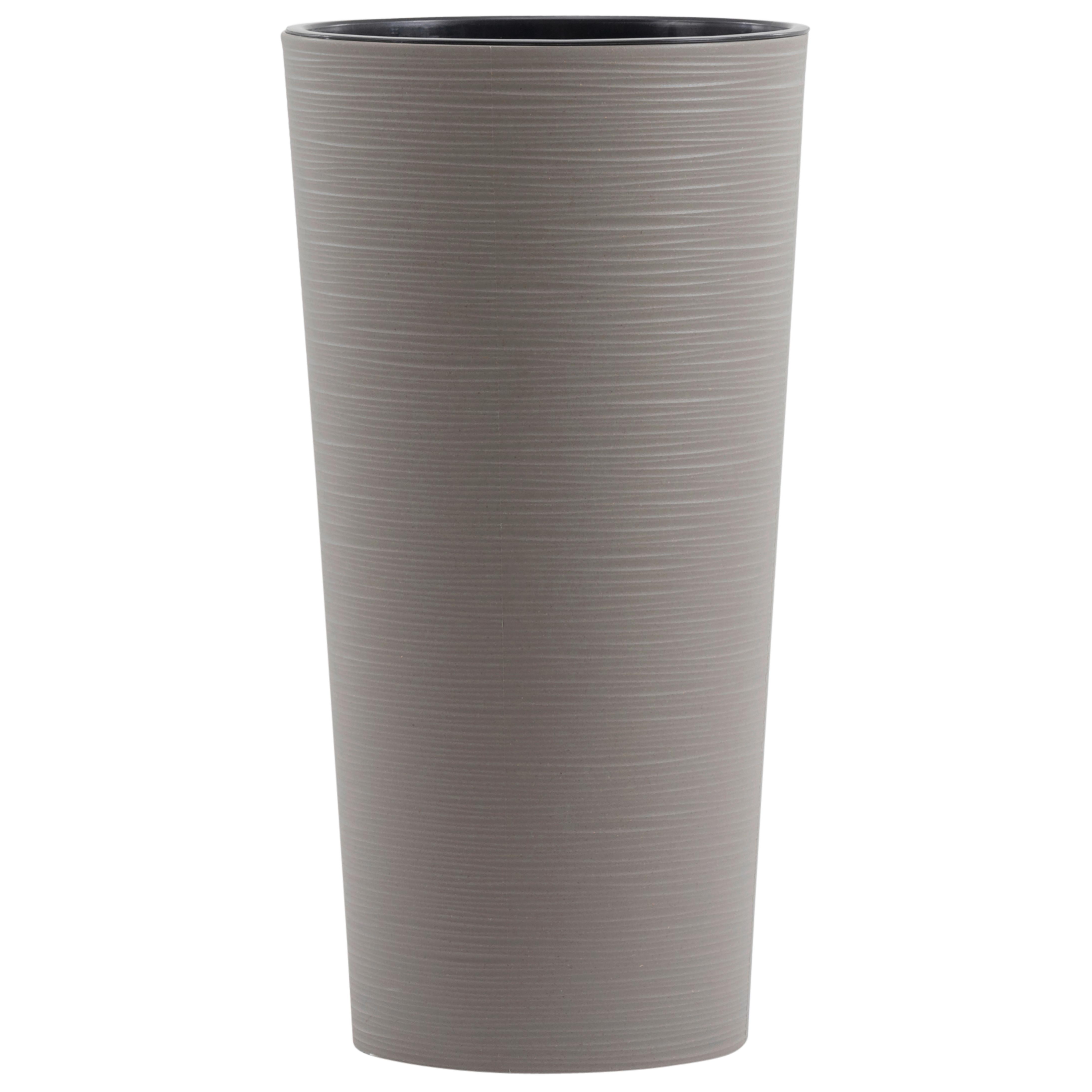 Übertopf-Set Grau D: 30 cm 2-teilig - Grau, Basics, Kunststoff (30/57cm) - Siena Garden