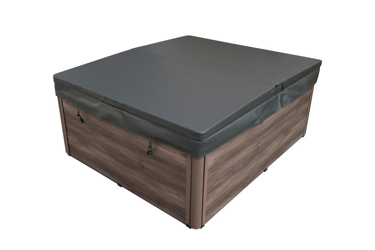 Whirlpool Carole Grauweiß B: 210 Cm - Grauweiß, KONVENTIONELL, Kunststoff (210/180/82cm) - Sanotechnik