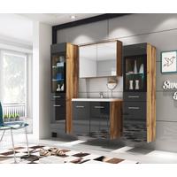 Kúpeľňa MADRIT II - biela/dub wotan, Basics, kompozitné drevo/plast (120cm) - P & B