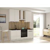 Küchenleerblock Belluno - Weiß Hochglanz/Weiß, Design, Holzwerkstoff (204cm) - MID.YOU