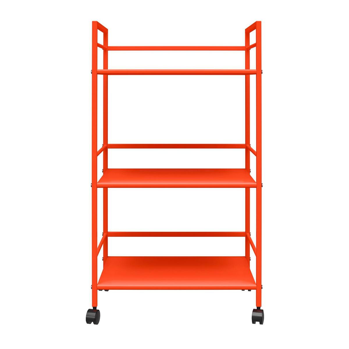 Servierwagen Cache Orange B: 43 cm - Orange, Design, Kunststoff/Metall (43/77/29cm) - MID.YOU