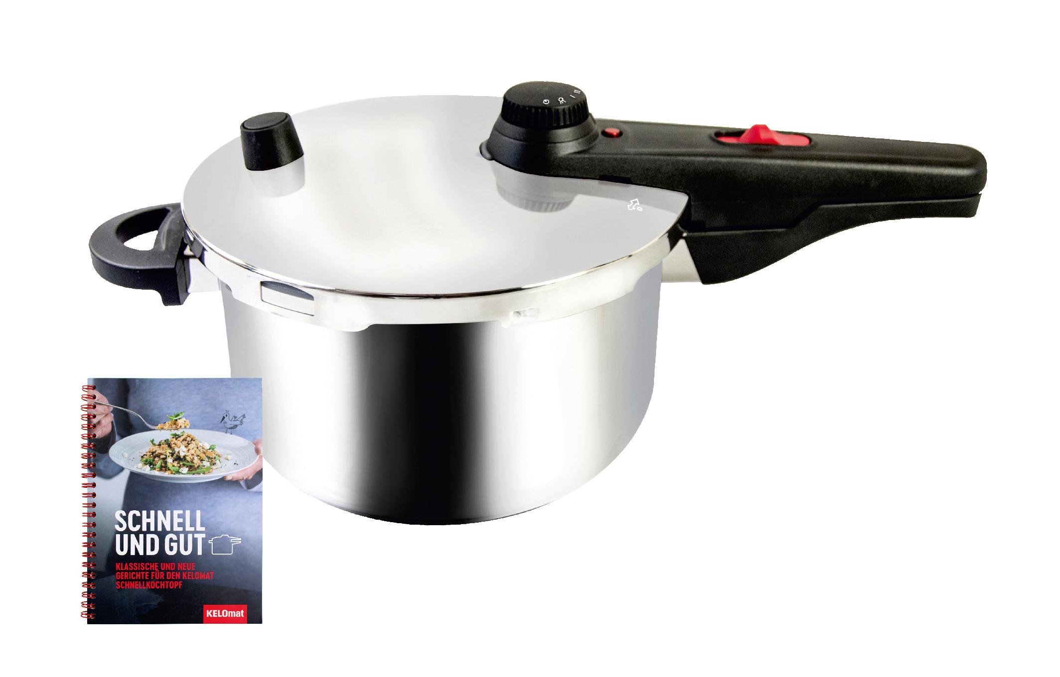 Schnellkochtopf von KELOMAT mit Kochbuch