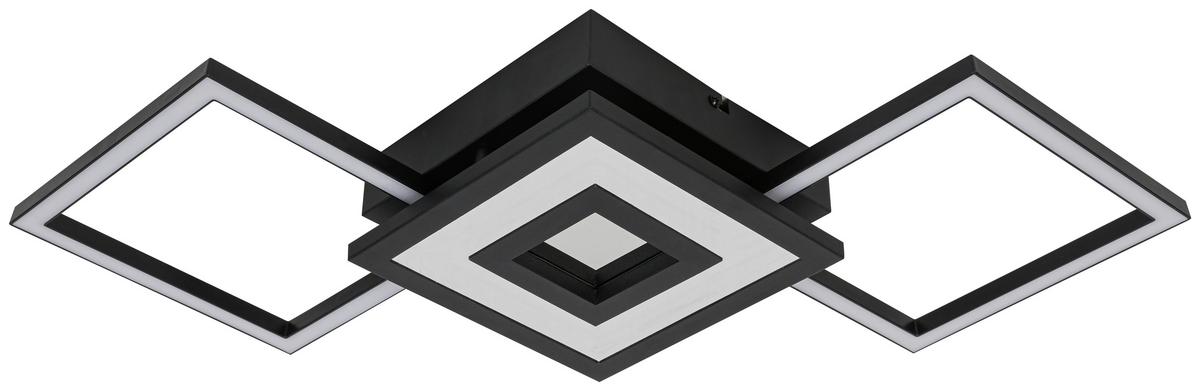 Led Mennyezeti Lámpa Charlotta - fekete, Basics, műanyag/fém (27,8/66/7cm) - Luca Bessoni