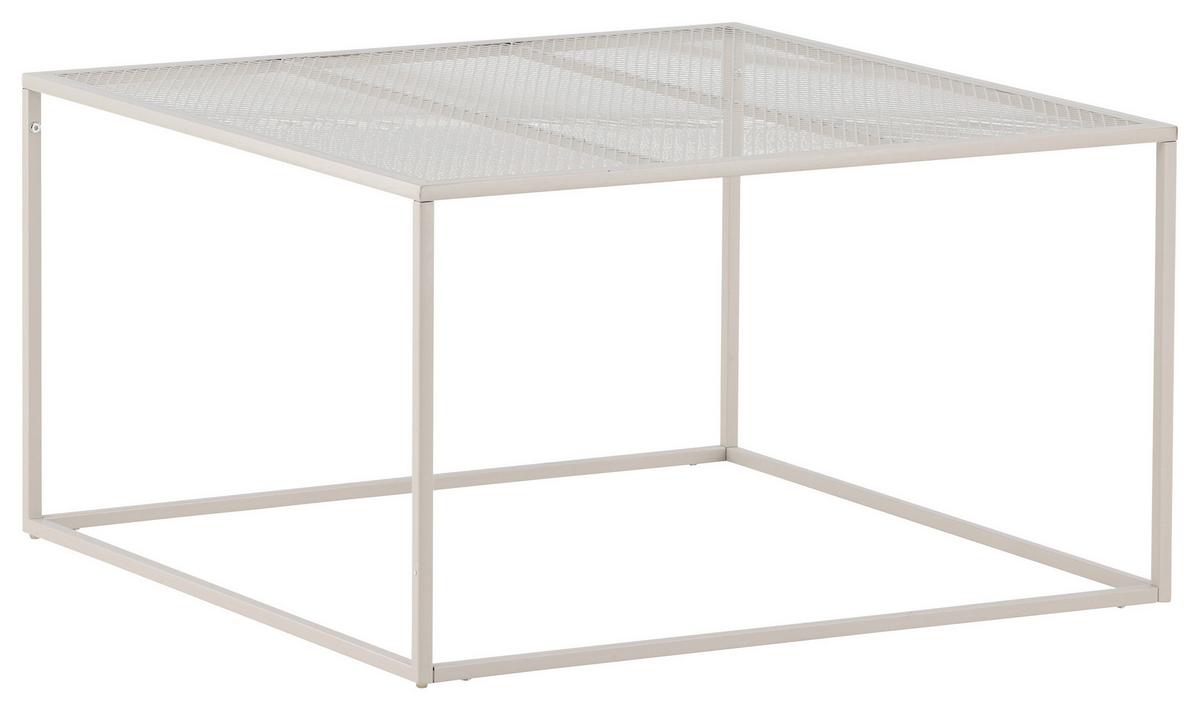 Couchtisch Netz - Beige, Design, Metall (80/80/45cm) - Livetastic