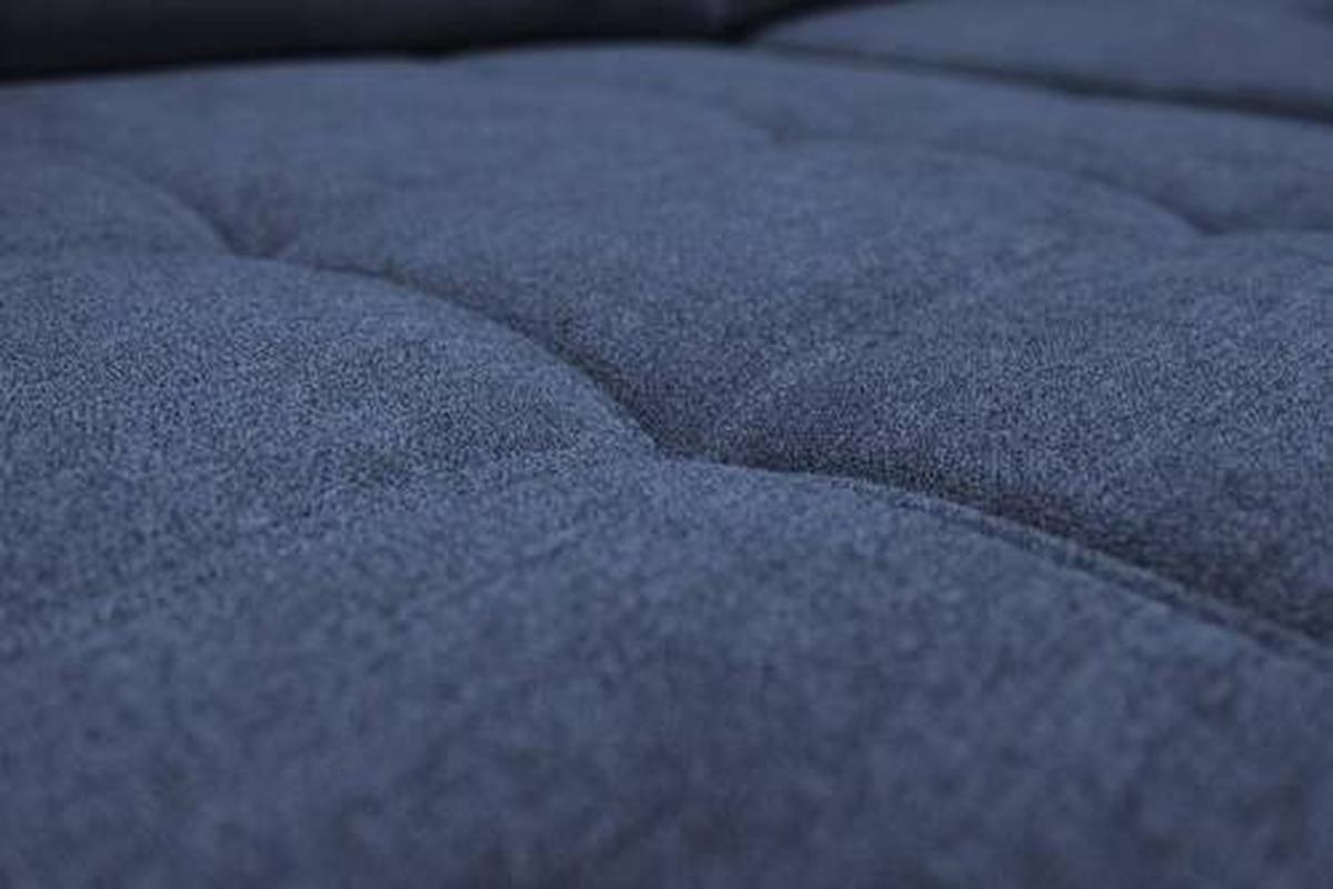 Ecksofa Canion - Chromfarben/Dunkelblau, Design, Textil (173/322/174cm) - Livetastic