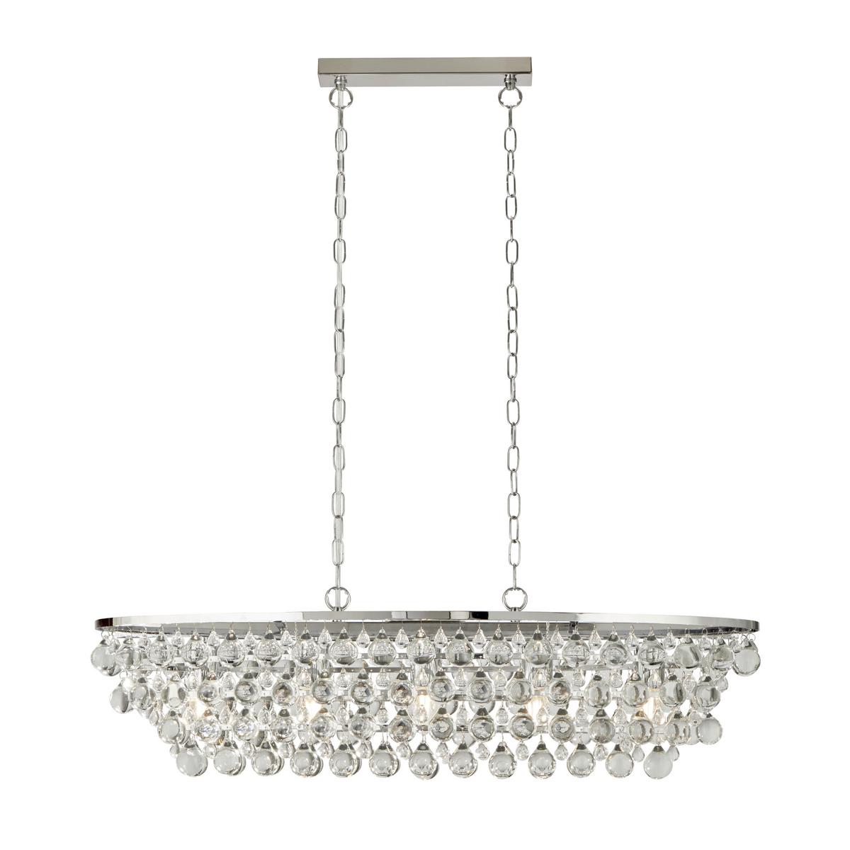 Függőlámpa 9635-5cc - Design, üveg/fém (92/30/131cm)