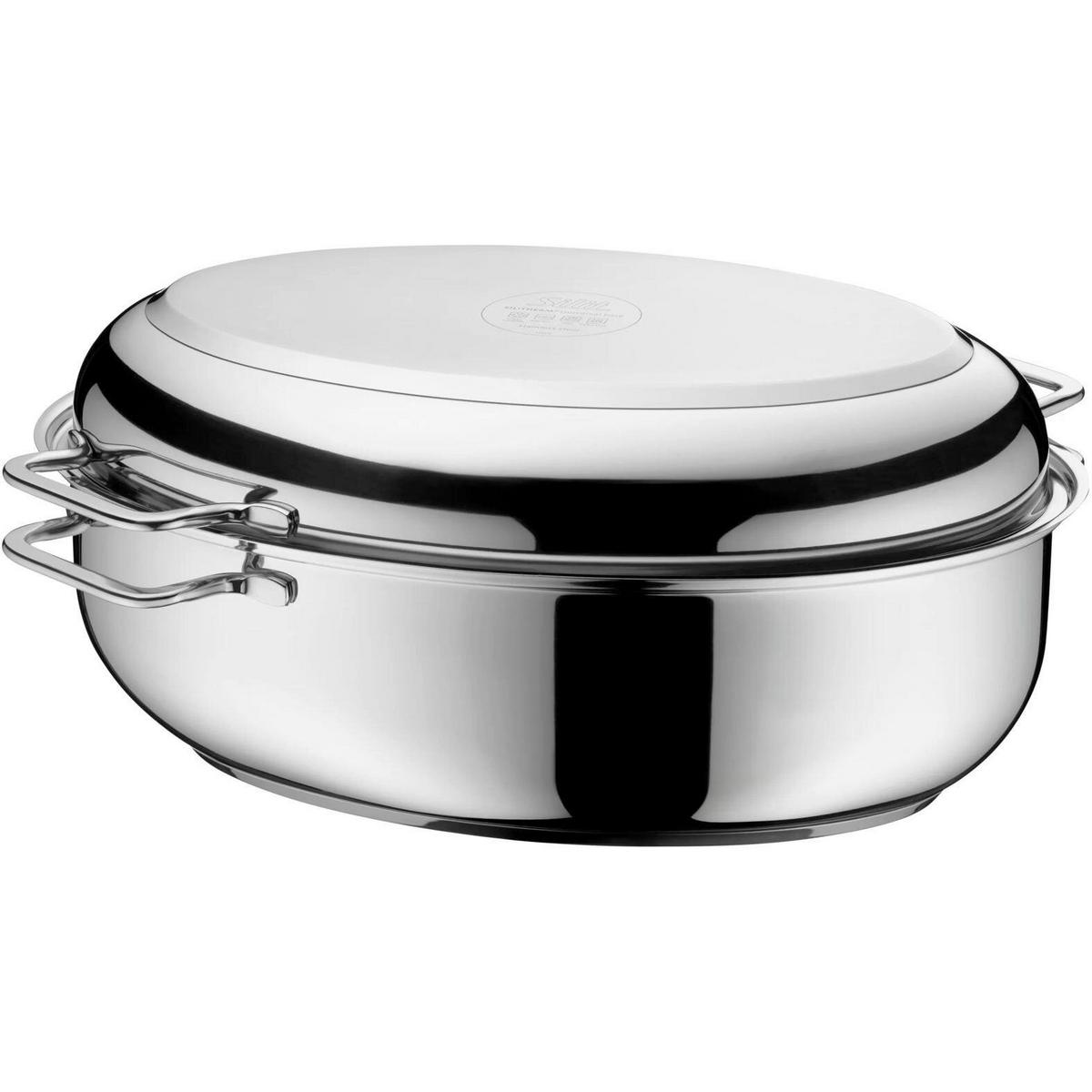 Bräter Metall Edelstahlfarben 8,5 L 250°C - Edelstahlfarben, Basics, Metall