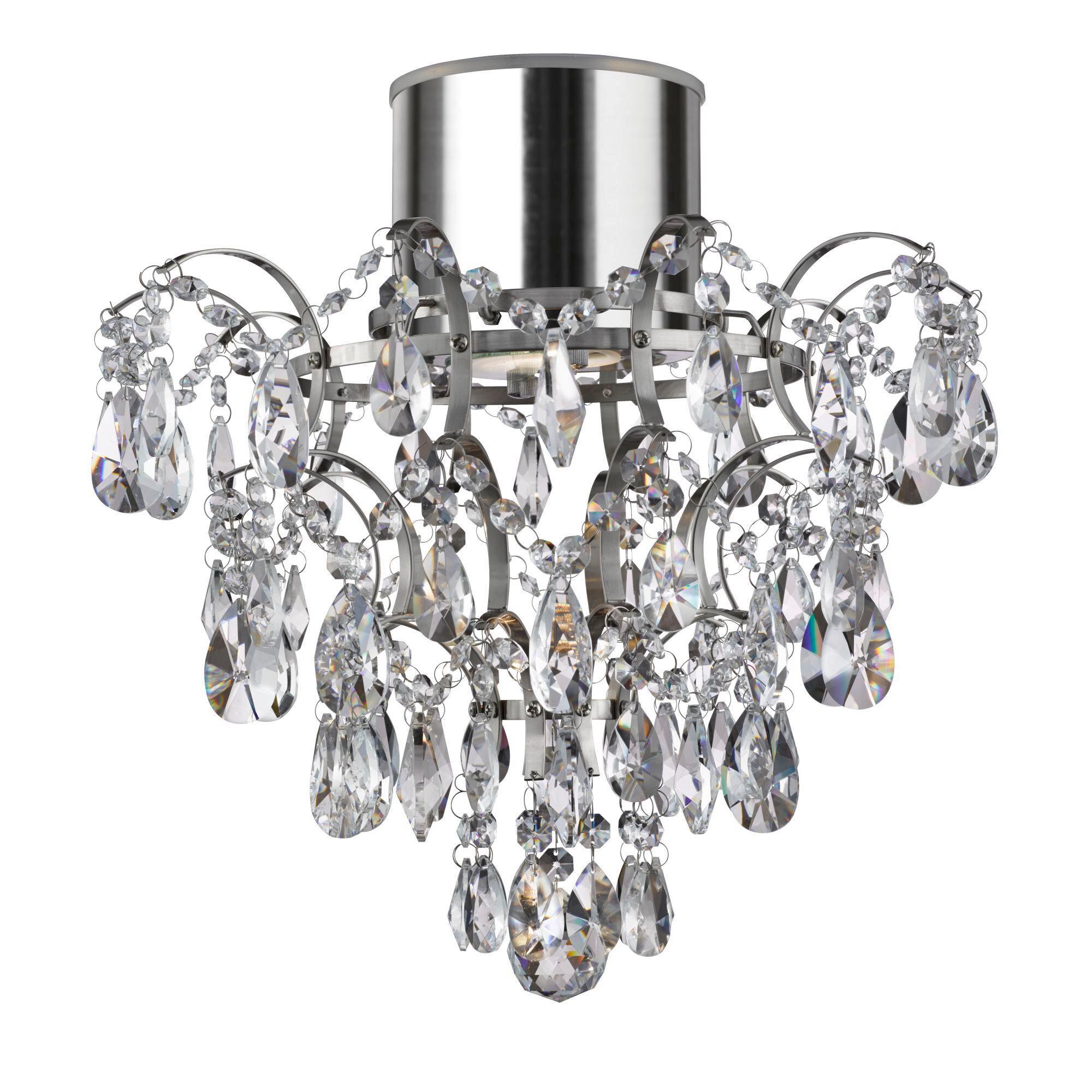 Kronleuchter 7901-1cc - Chromfarben, KONVENTIONELL, Glas/Metall (36/38/36cm)