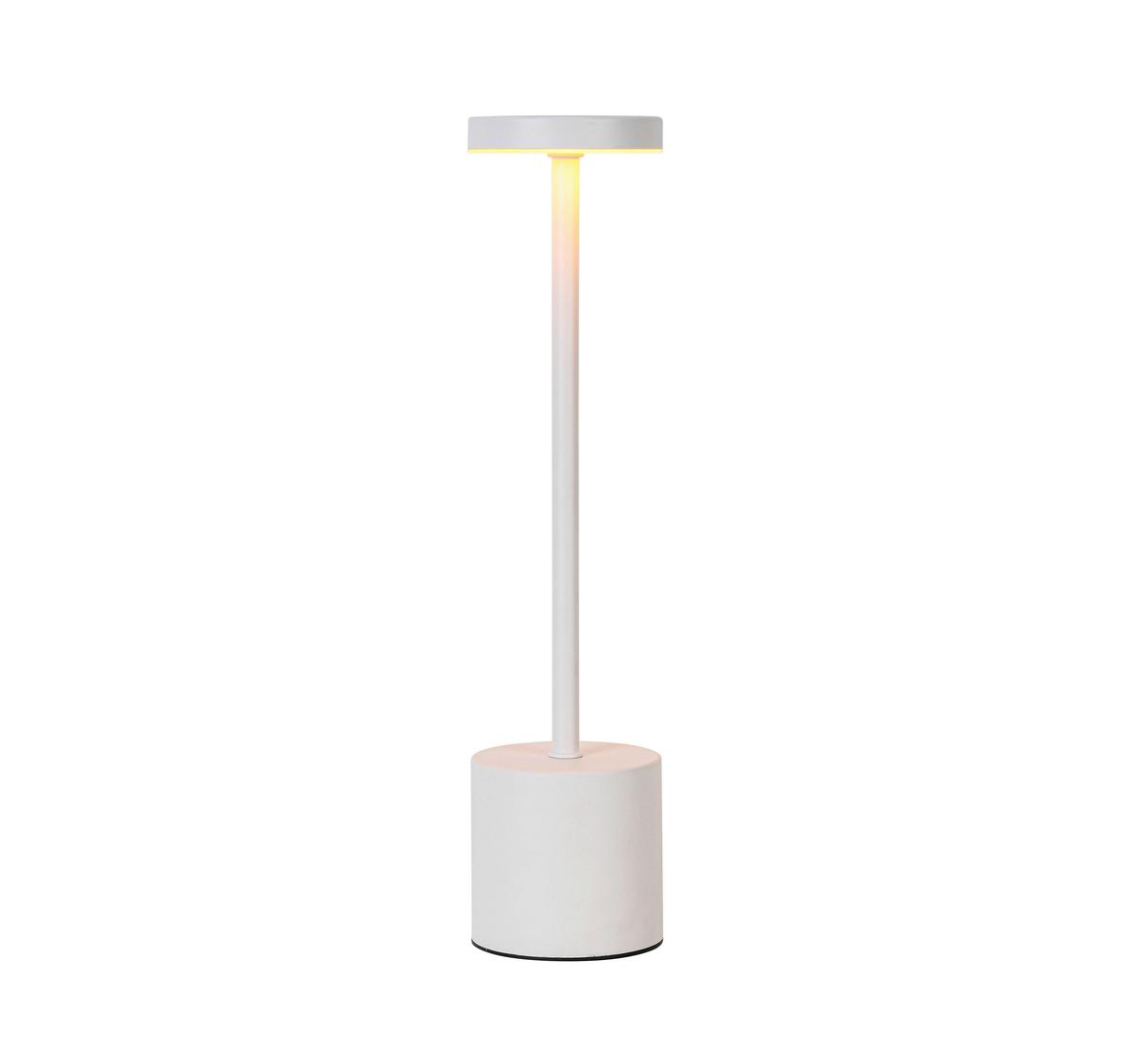 STOLNÍ LED LAMPA TIPL - bílá, Konvenční, kov/plast (8/32cm) - Mömax