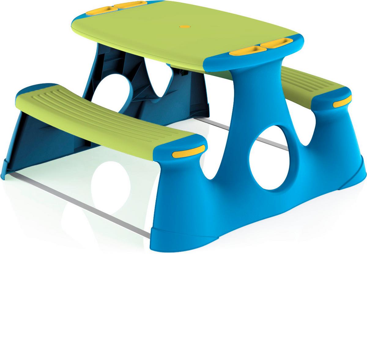 Kinder-Gartenset Luis - Blau/Grün, KONVENTIONELL, Kunststoff (89,5/84,5/48cm) - BUNINO