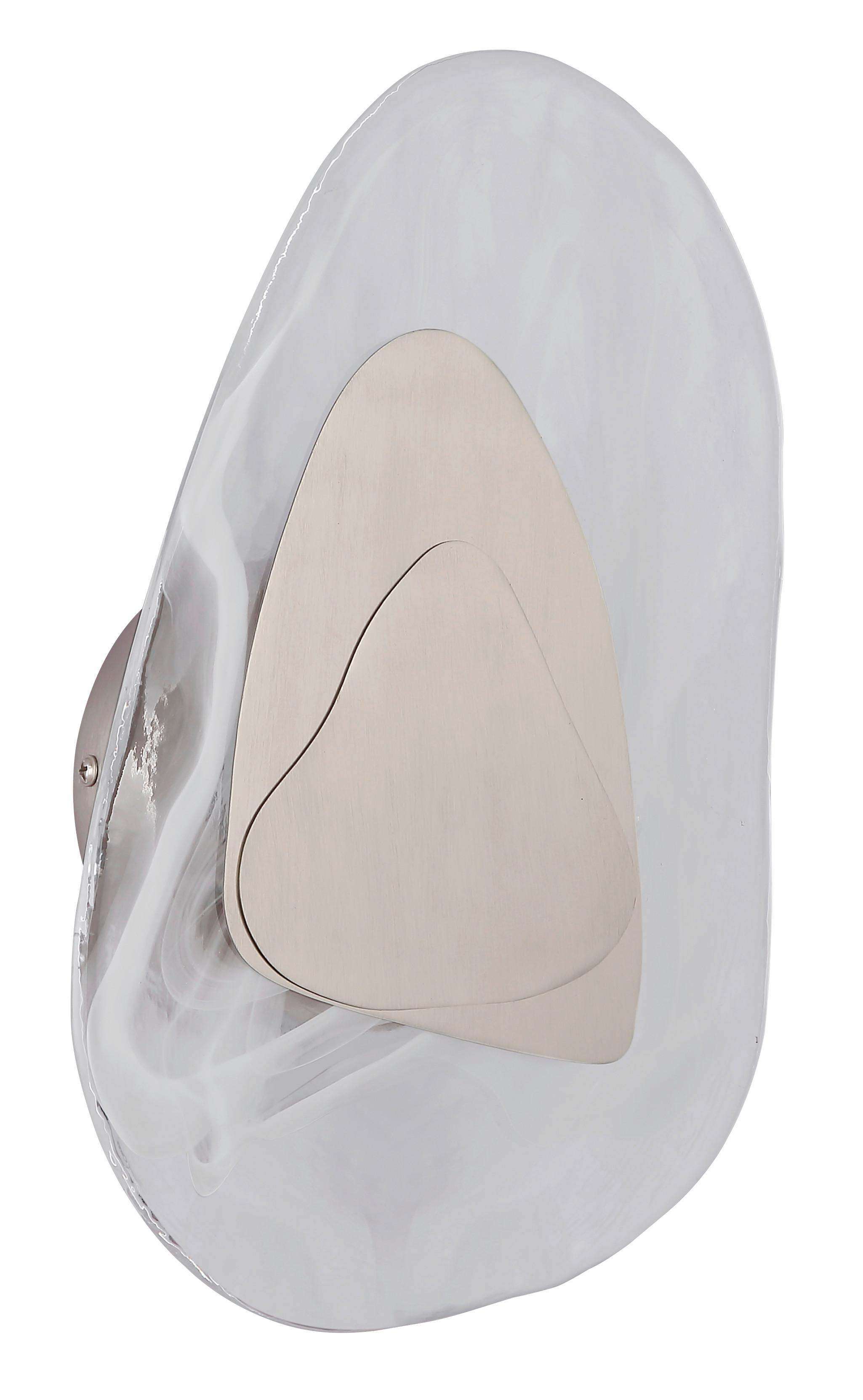 LED-Wandleuchte 78411n Dorsey - Klar/Weiß, Design, Glas/Metall (20,3/31,5cm) - Globo