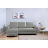 Ecksofa Moli, Grau S: 236x148 cm - Schwarz/Grau, Design, Textil (236/148cm) - MID.YOU