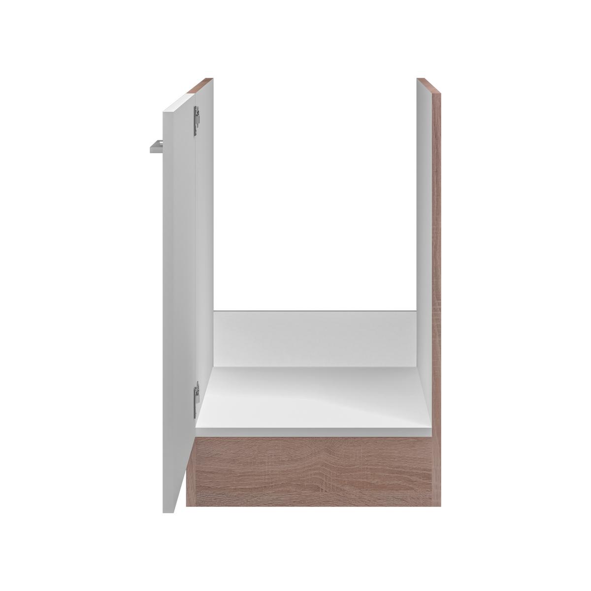 Eckküche Samoa Mit Geräten 280x170 cm - Weiß/Sonoma Eiche, MODERN, Holzwerkstoff (280/170cm) - FlexWell