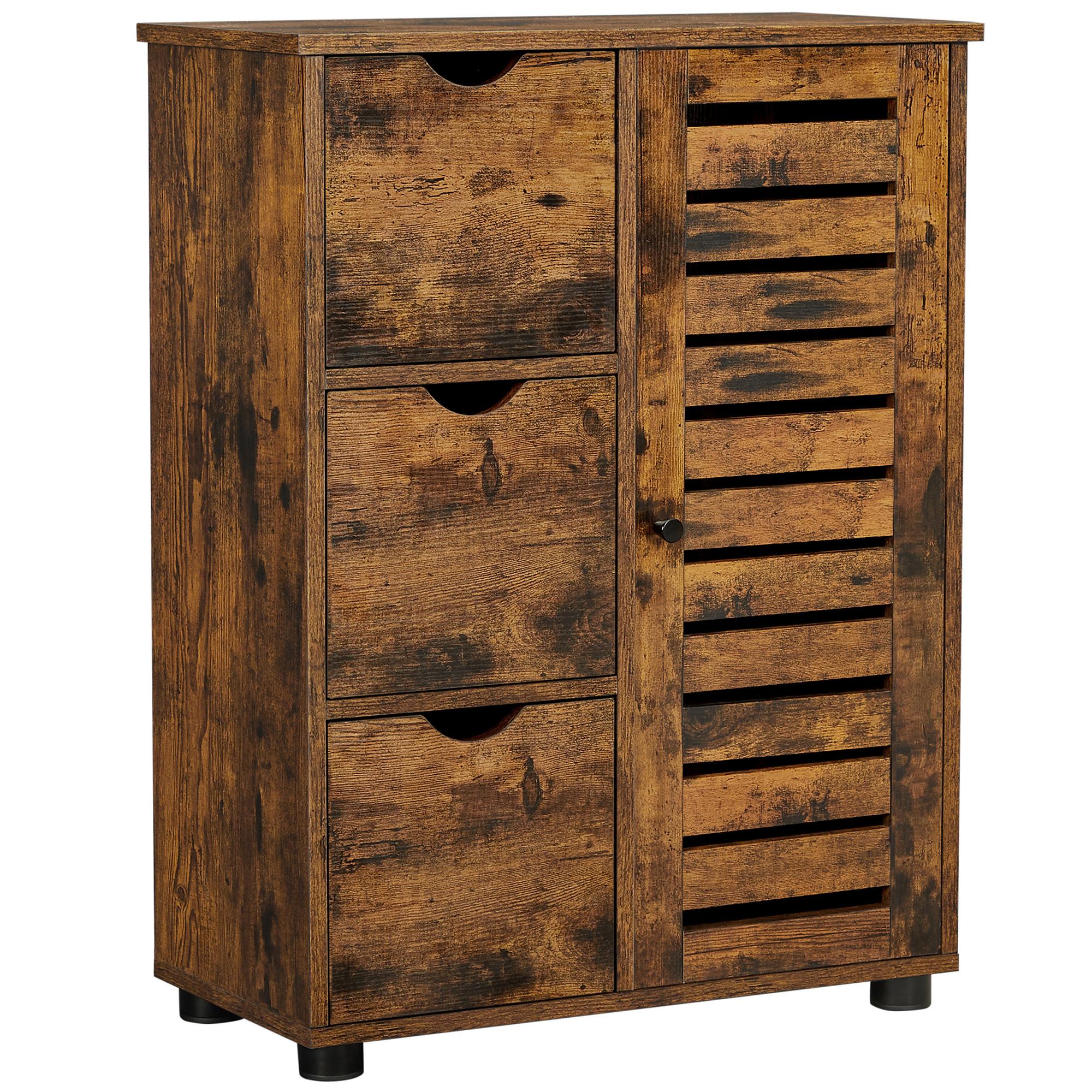 Midischrank Bbk143x01v1 - Schwarz/Braun, Trend, Holzwerkstoff (60/80/30cm) - MID.YOU