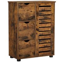 Midischrank Bbk143x01v1 - Schwarz/Braun, Trend, Holzwerkstoff (60/80/30cm) - MID.YOU